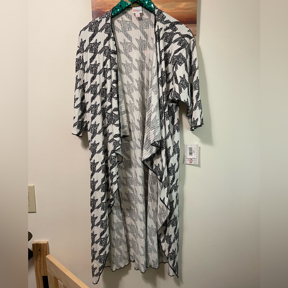Lularoe cotton Shirley coverup ribbed pool nwt small sweater